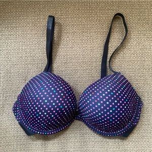 Multicoloured Polka Dot I Lumie Push Up Bra 36B